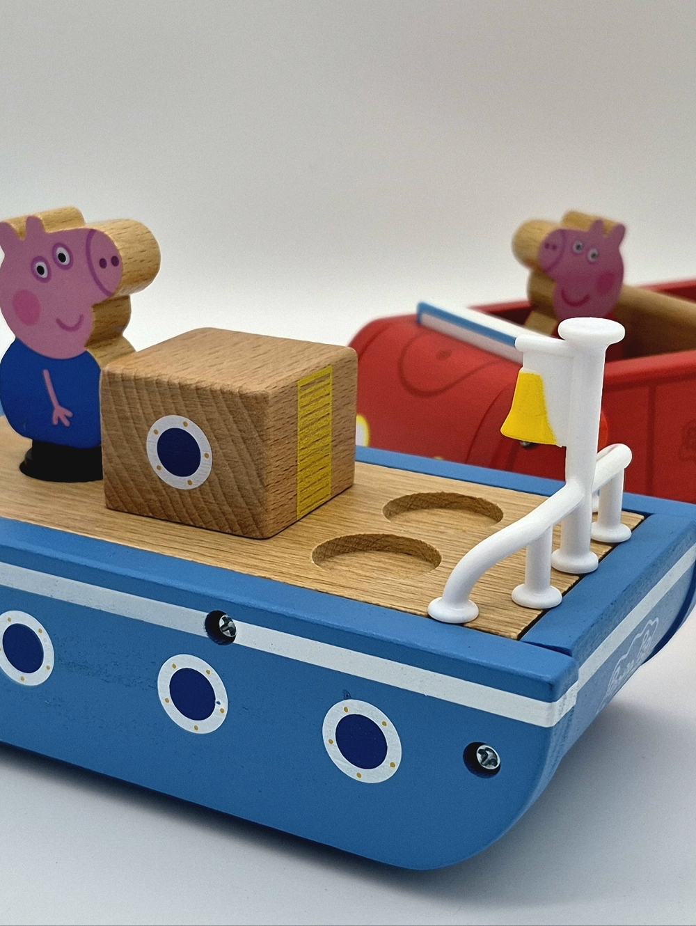 Peppa Pig Wooden Boat & Car Playset Lot of 2 Bundle 🎁🚗⛵️